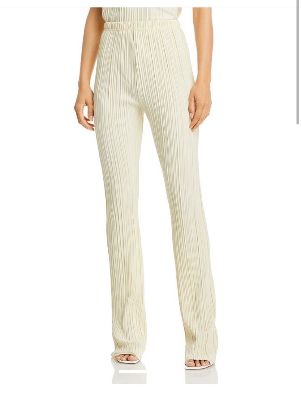 Anine Bing Billie Pant in Buttercream pull on style size medium
